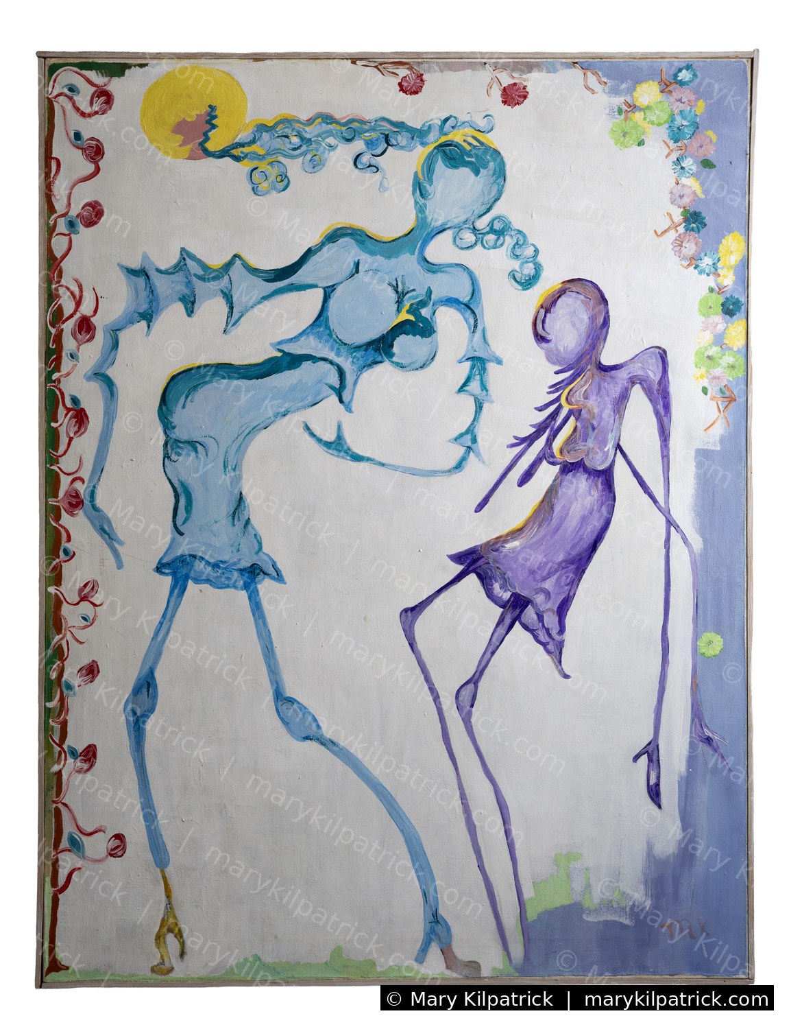Original figurative painting 'Deconstruction' by Mary Kilpatrick — Acrylic on canvas, 28 × 36 in